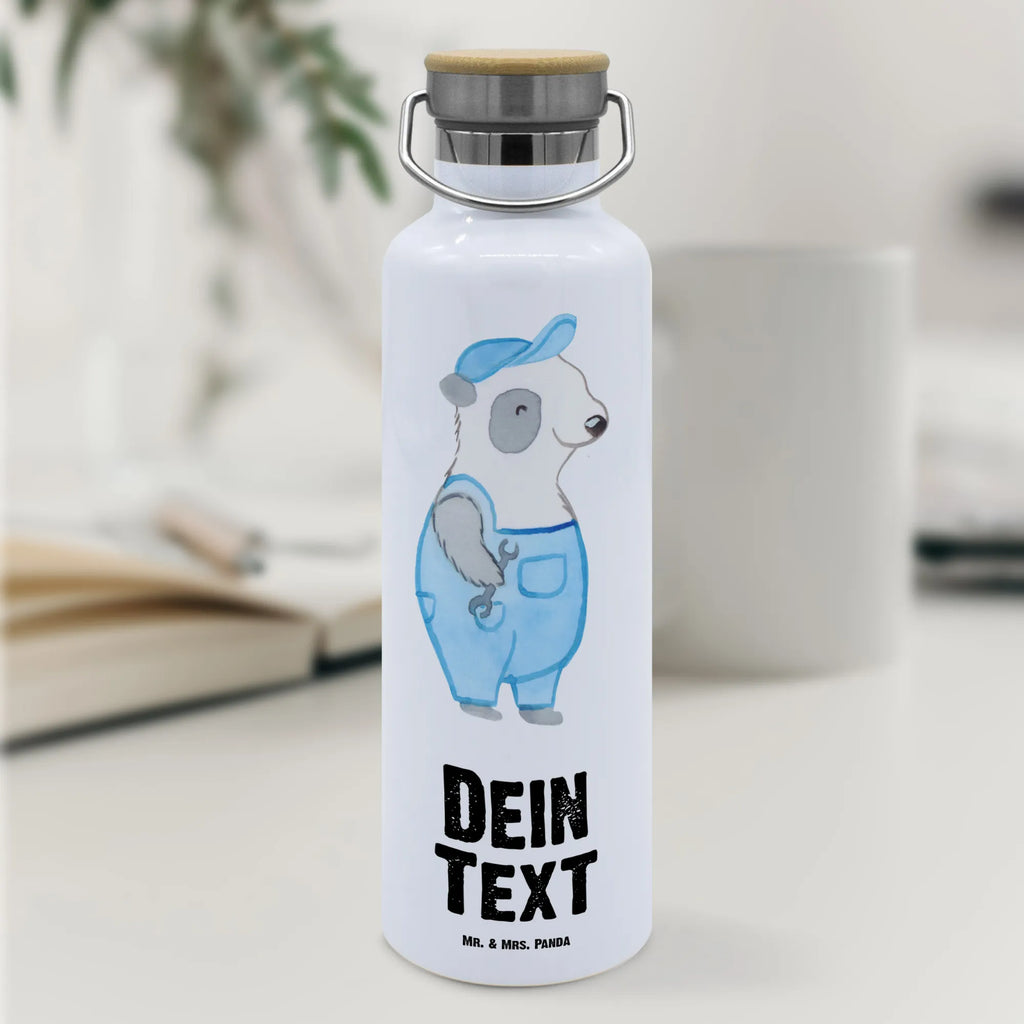 Personalised drinks bottle Mechatronics Technician for Refrigeration Technology heart gift, gift idea, best, farewell gift, passing exam, anniversary, retirement, promotion, job start, sayings, funny, profession