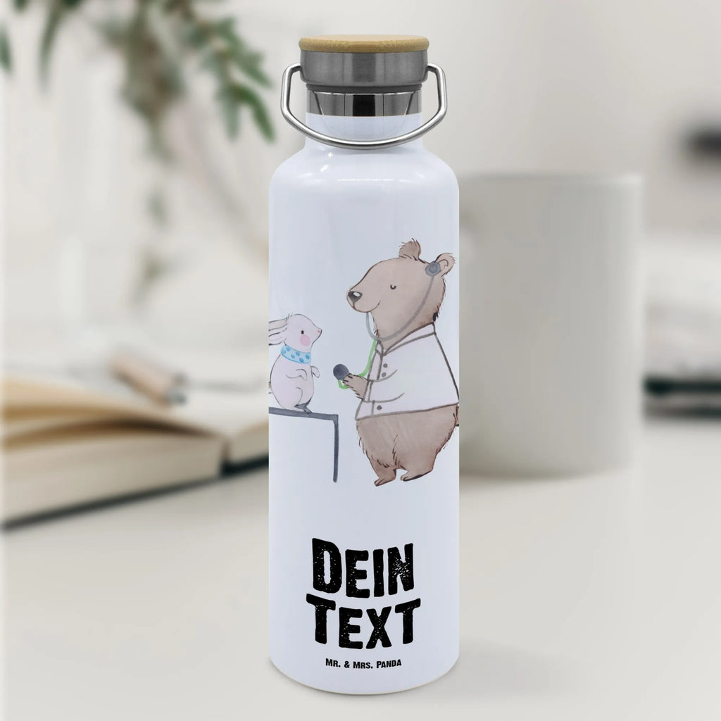 Personalised drinks bottle veterinarian Heart gift, gift idea, best, farewell gift, passing exam, anniversary, retirement, promotion, job start, sayings, funny, profession