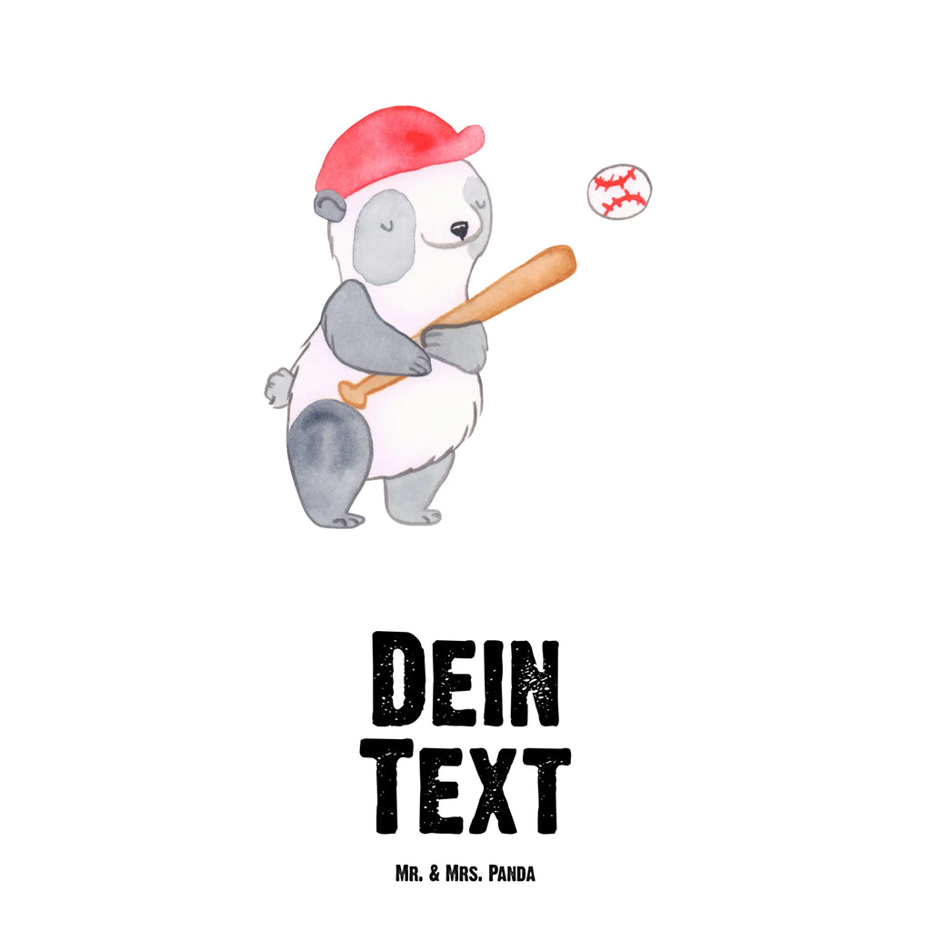 Personalizowana butelka na wodę Panda Gra w baseball Prezent, Sport, Dyscyplina sportowa, Hobby, Darować, Dziękuję, Dzięki, Wyróżnienie, Wygrana, Sportowiec