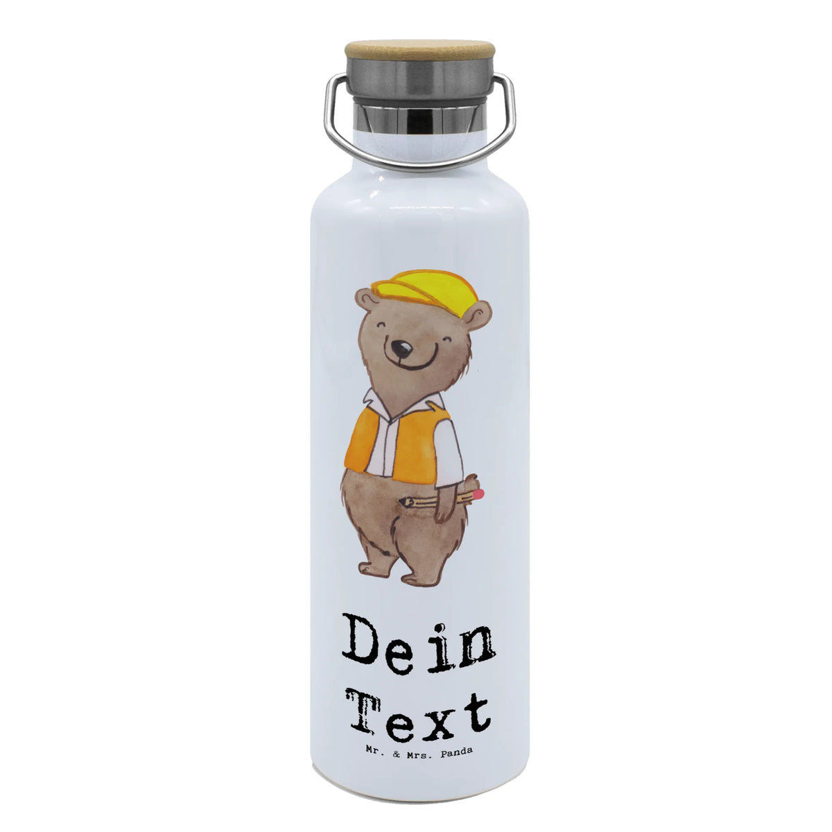 Personalised drinks bottle civil engineer Heart gift, gift idea, best, farewell gift, passing exam, anniversary, retirement, promotion, job start, sayings, funny, profession