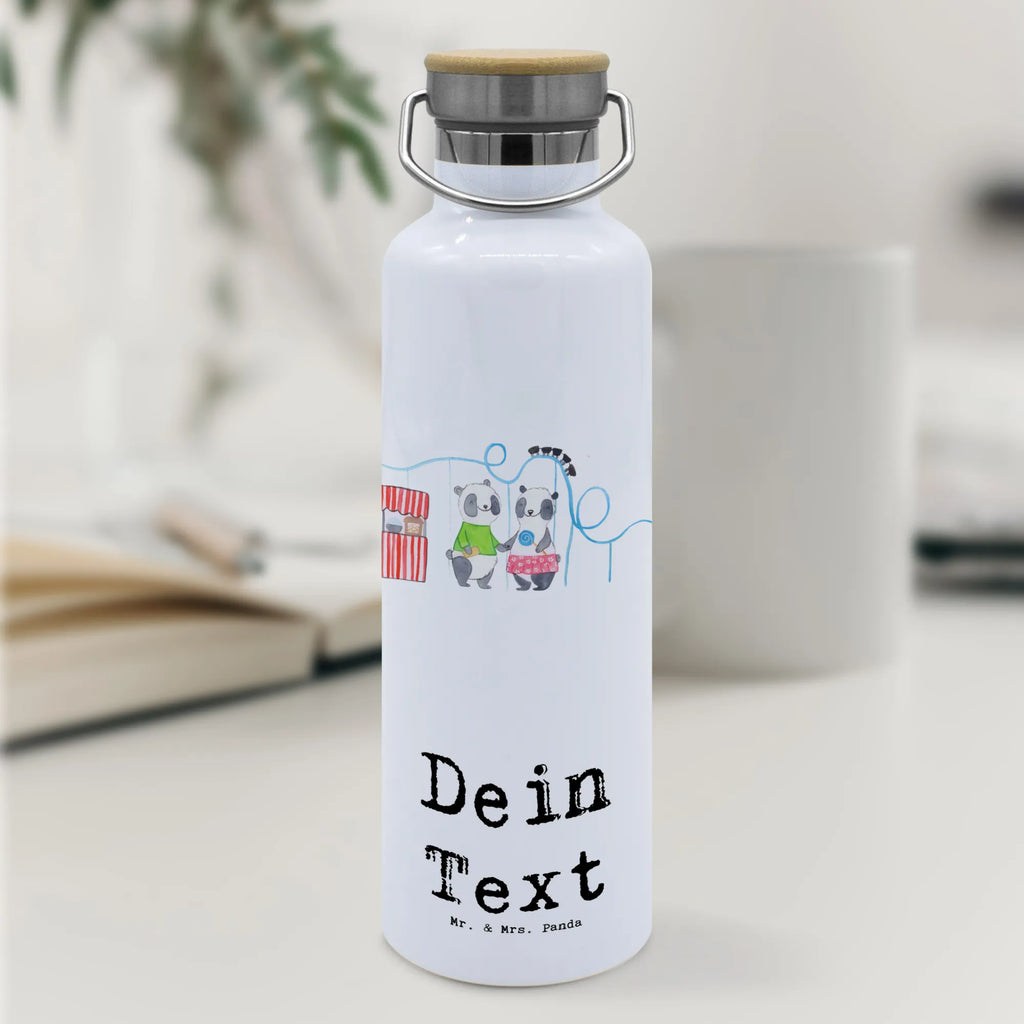Personalised drinks bottle pandas visit amusement park Gift, sport, hobby, giving, thank you, award, profit, athlete, ride a roller coaster, Visit an amusement park