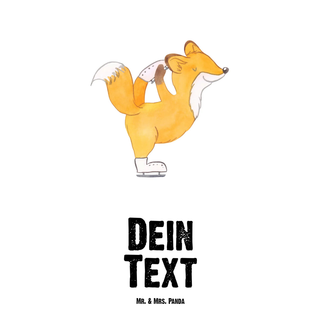 Personalised drinks bottle Fox figure skater Gift, sport, hobby, giving, thank you, award, profit, athlete, Figure skater, ice art, figure skater