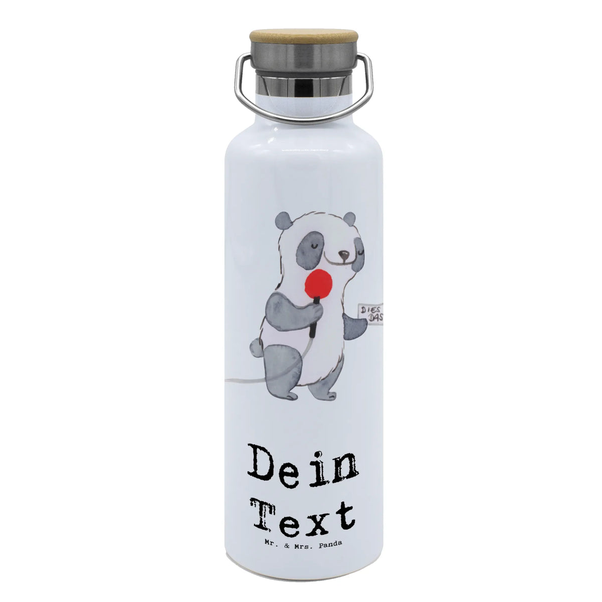 Personalised drinks bottle Reporter heart gift, gift idea, best, farewell gift, passing exam, anniversary, retirement, promotion, job start, sayings, funny, profession