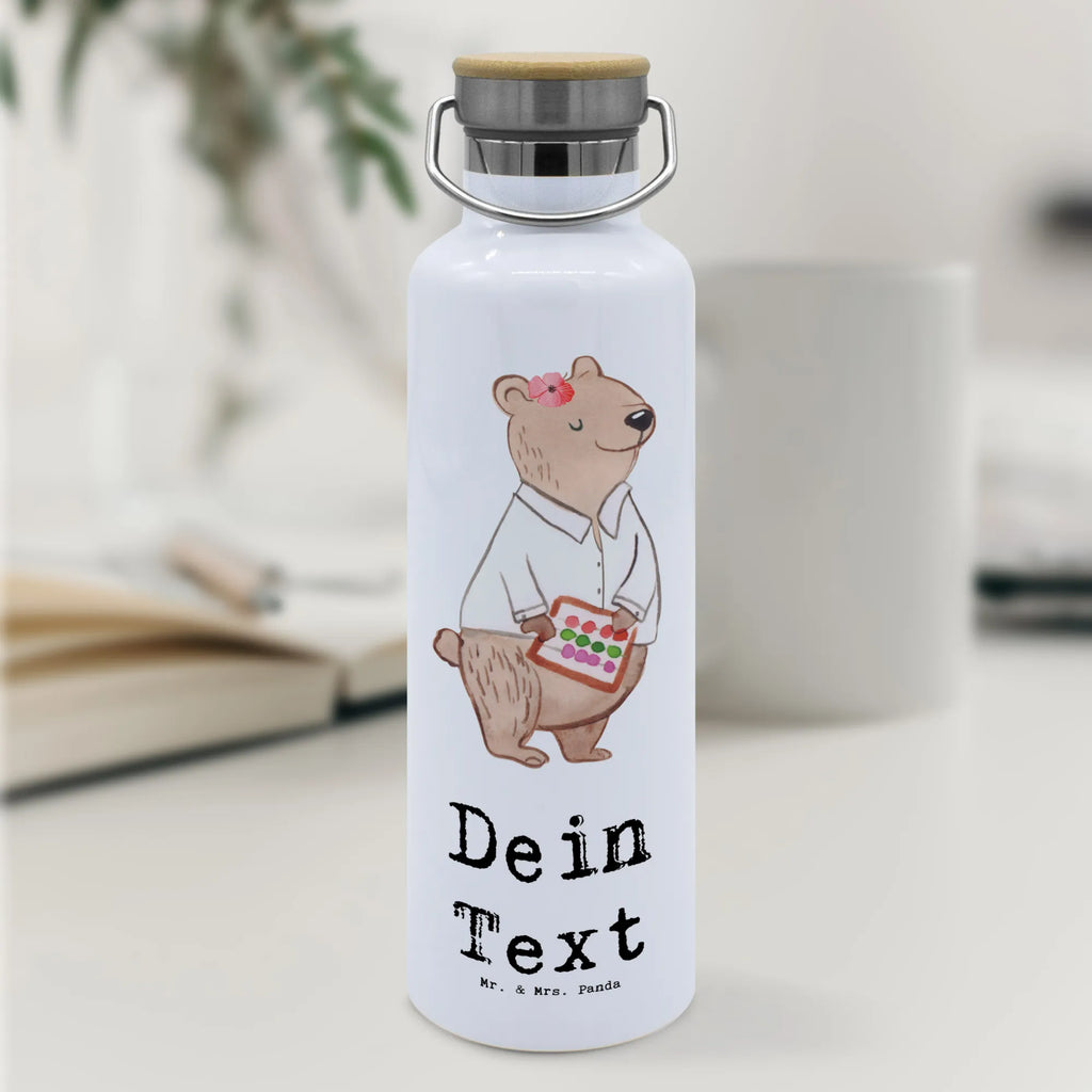 Personalised drinks bottle bank clerk heart gift, gift idea, best, farewell gift, passing exam, anniversary, retirement, promotion, job start, sayings, funny, profession