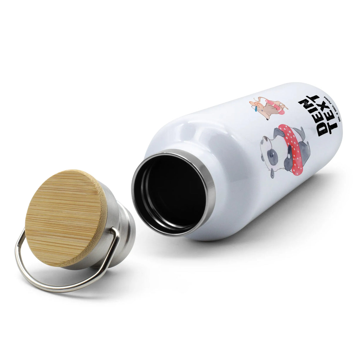 Personalised drinks bottle otter To swim Gift, sport, hobby, giving, thank you, award, profit, athlete, swimming lessons, Swimming, water sports