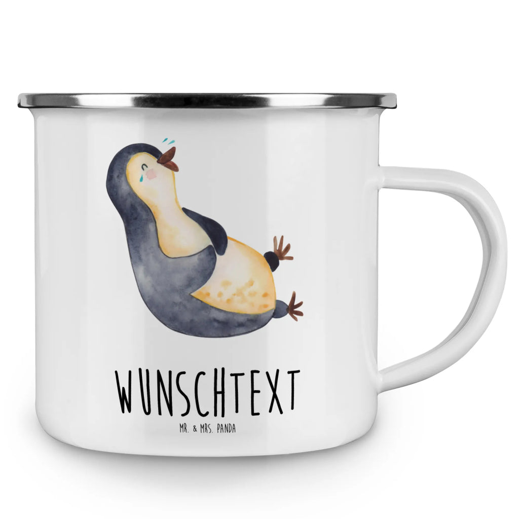 Personalisierte Emaille Tasse Pinguin lachend Emaille Tasse mit Namen, tassen bedrucken, Emaille Tasse personalisiert, Namenstasse, Campinggeschirr personalsisert, Campingtasse personalisiert, Campingtasse bedrucken, personalisierte tassen, tasse mit namen, personalisierte tasse, tasse selbst gestalten, tasse bedrucken, Pinguin, Pinguine, lustiger Spruch, Lachen, Optimismus, Fröhlich, Fröhlichkeit, Humor