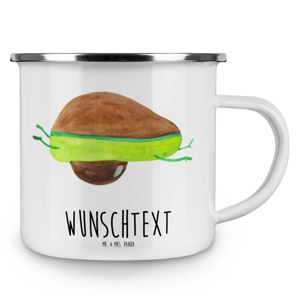 Spersonalizowany kubek emaliowany Awokado joga Awokado, Warzywa, Wegan, Zdrowy