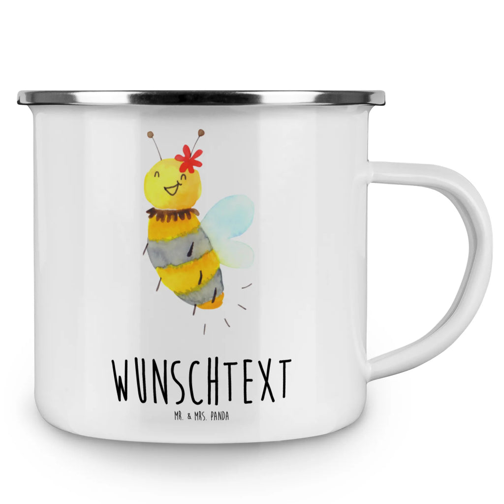 Personalisierte Emaille Tasse Biene Blume Campingtasse bedrucken, Campinggeschirr personalsisert, personalisierte tassen, personalisierte tasse, tasse bedrucken, tasse mit namen, tassen bedrucken, Emaille Tasse mit Namen, Emaille Tasse personalisiert, Namenstasse, tasse selbst gestalten, Campingtasse personalisiert, Biene, Wespe, Hummel