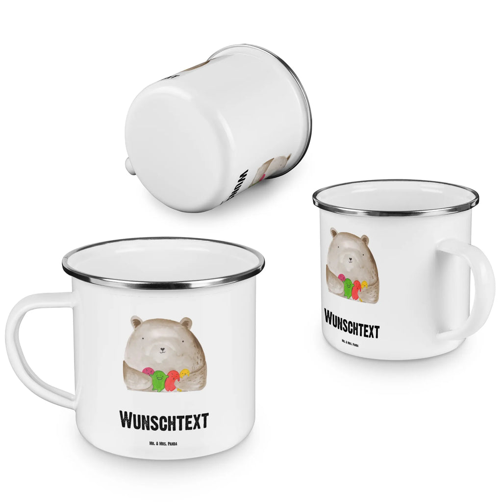 Personalisierte Emaille Tasse Bär Gefühl Namenstasse, personalisierte tasse, Campinggeschirr personalsisert, Emaille Tasse personalisiert, tassen bedrucken, personalisierte tassen, Emaille Tasse mit Namen, tasse bedrucken, Campingtasse bedrucken, tasse mit namen, Campingtasse personalisiert, tasse selbst gestalten, Bär, Teddy, Teddybär, Verrückt, Wahnsinn, Durchgedreht