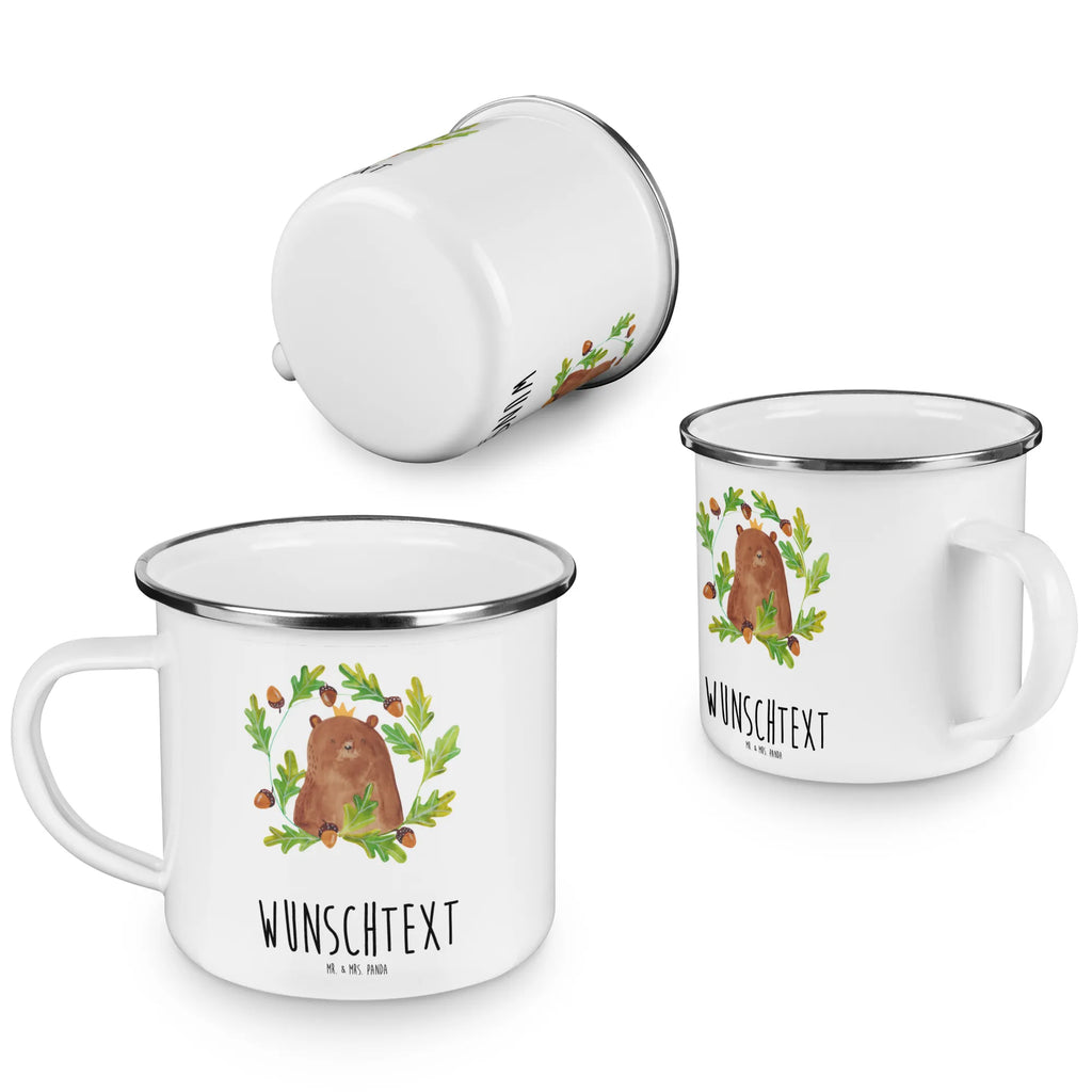 Personalised enamel cup bear king bear, teddy, teddy bear, cuddly toy, Dad, Father's Day, Father, Daddy Bear, world best daddy, Bear, Daddy, best daddy