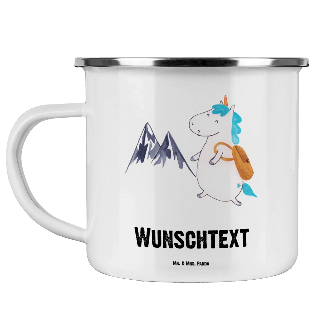 Personalised enamel cup unicorn climber unicorn, unicorns, explorer, vacation, Einhorn, world traveler, travel, world trip, adventure, adventurer, mountaineer, english, mountains