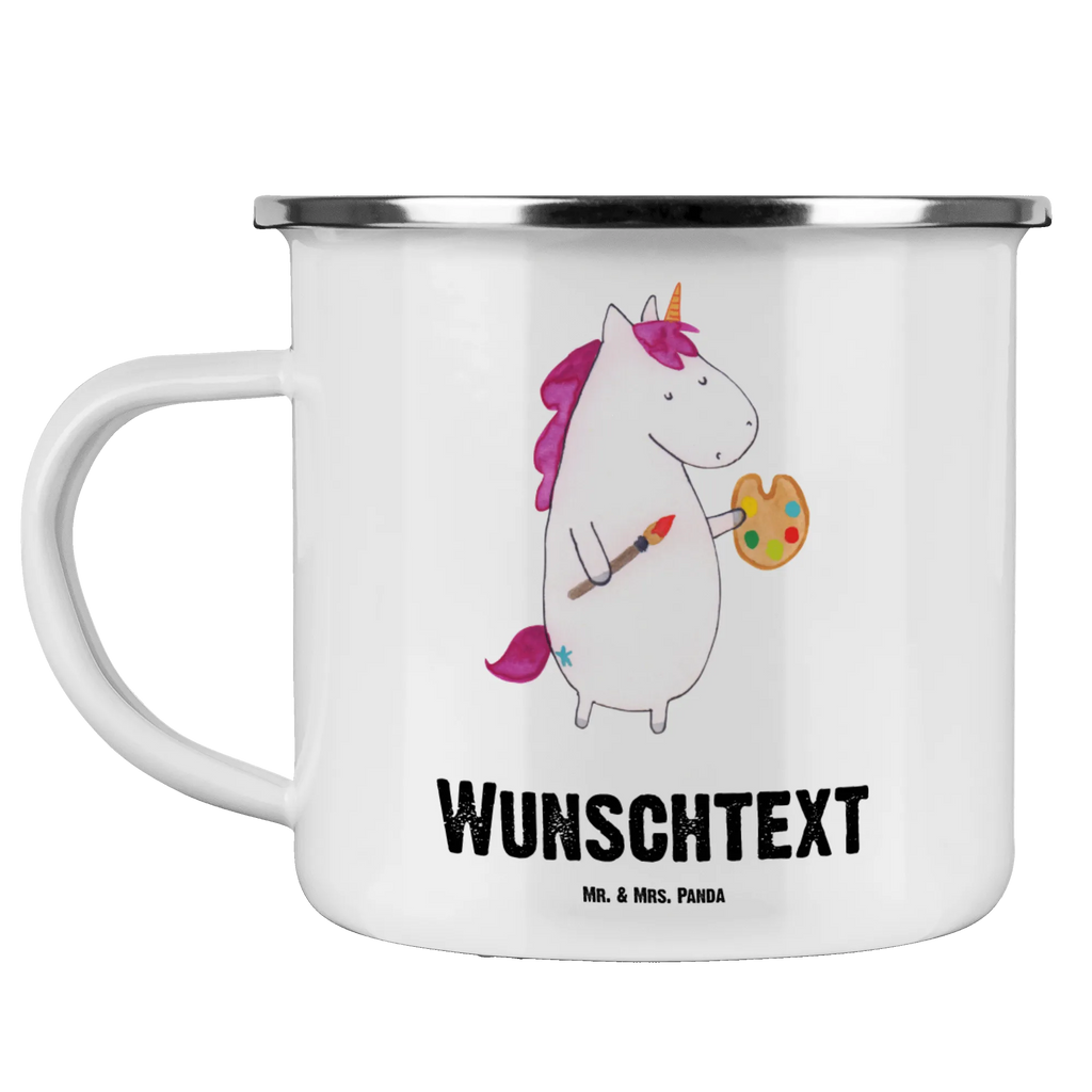 Personalisierte Emaille Tasse Einhorn Künstler Namenstasse, Emaille Tasse mit Namen, Campingtasse personalisiert, personalisierte tasse, tasse selbst gestalten, Campinggeschirr personalsisert, personalisierte tassen, Emaille Tasse personalisiert, tassen bedrucken, Campingtasse bedrucken, tasse bedrucken, tasse mit namen, Einhorn, Einhörner, Einhorn Deko, Unicorn, Englisch, Malen, Künstler, Welt, Pinsel, Stift, Farbe, Maler, Artist, Geschenk, Zeichnen