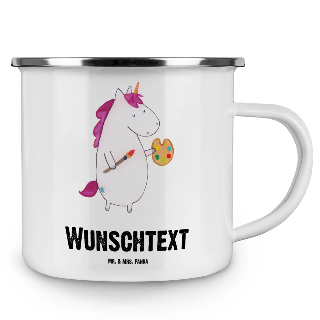 Personalisierte Emaille Tasse Einhorn Künstler Namenstasse, Emaille Tasse mit Namen, Campingtasse personalisiert, personalisierte tasse, tasse selbst gestalten, Campinggeschirr personalsisert, personalisierte tassen, Emaille Tasse personalisiert, tassen bedrucken, Campingtasse bedrucken, tasse bedrucken, tasse mit namen, Einhorn, Einhörner, Einhorn Deko, Unicorn, Englisch, Malen, Künstler, Welt, Pinsel, Stift, Farbe, Maler, Artist, Geschenk, Zeichnen