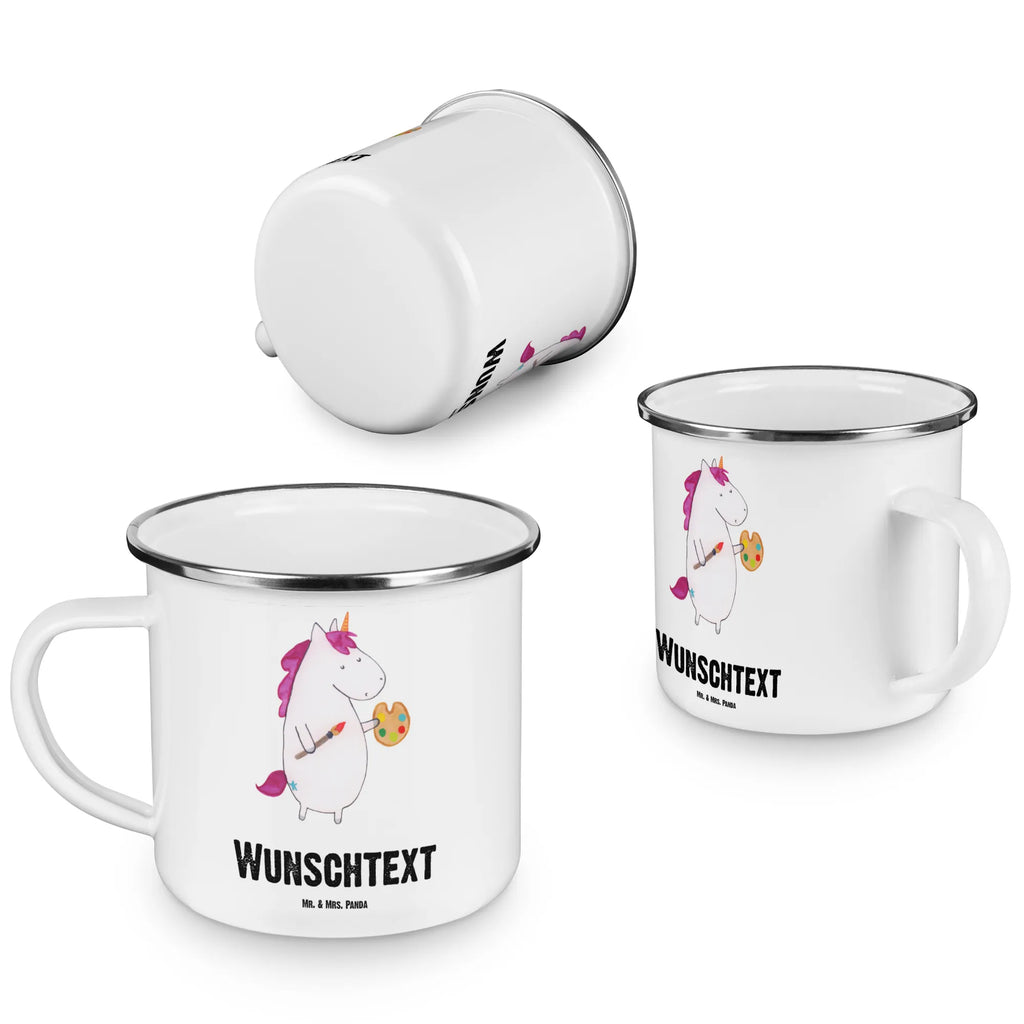 Personalisierte Emaille Tasse Einhorn Künstler Namenstasse, Emaille Tasse mit Namen, Campingtasse personalisiert, personalisierte tasse, tasse selbst gestalten, Campinggeschirr personalsisert, personalisierte tassen, Emaille Tasse personalisiert, tassen bedrucken, Campingtasse bedrucken, tasse bedrucken, tasse mit namen, Einhorn, Einhörner, Einhorn Deko, Unicorn, Englisch, Malen, Künstler, Welt, Pinsel, Stift, Farbe, Maler, Artist, Geschenk, Zeichnen