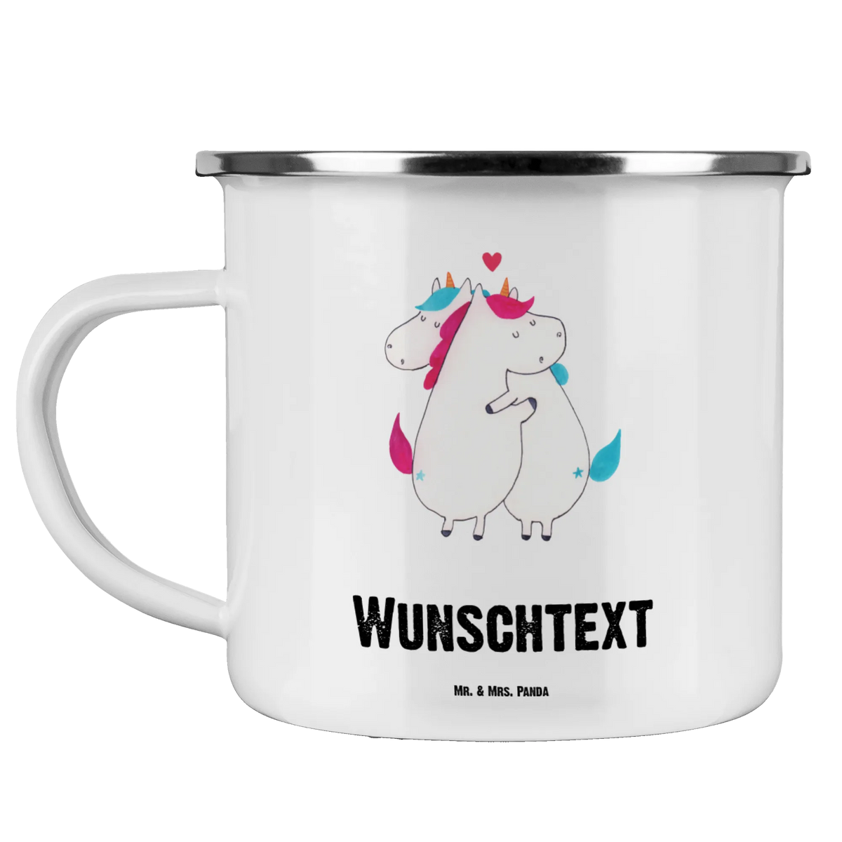 Personalised enamel cup unicorn communication unicorn, unicorns, partner, witty, valentine, Unicorn, funny, love, marriage, present, saying, valentine's day, gift, Thank you