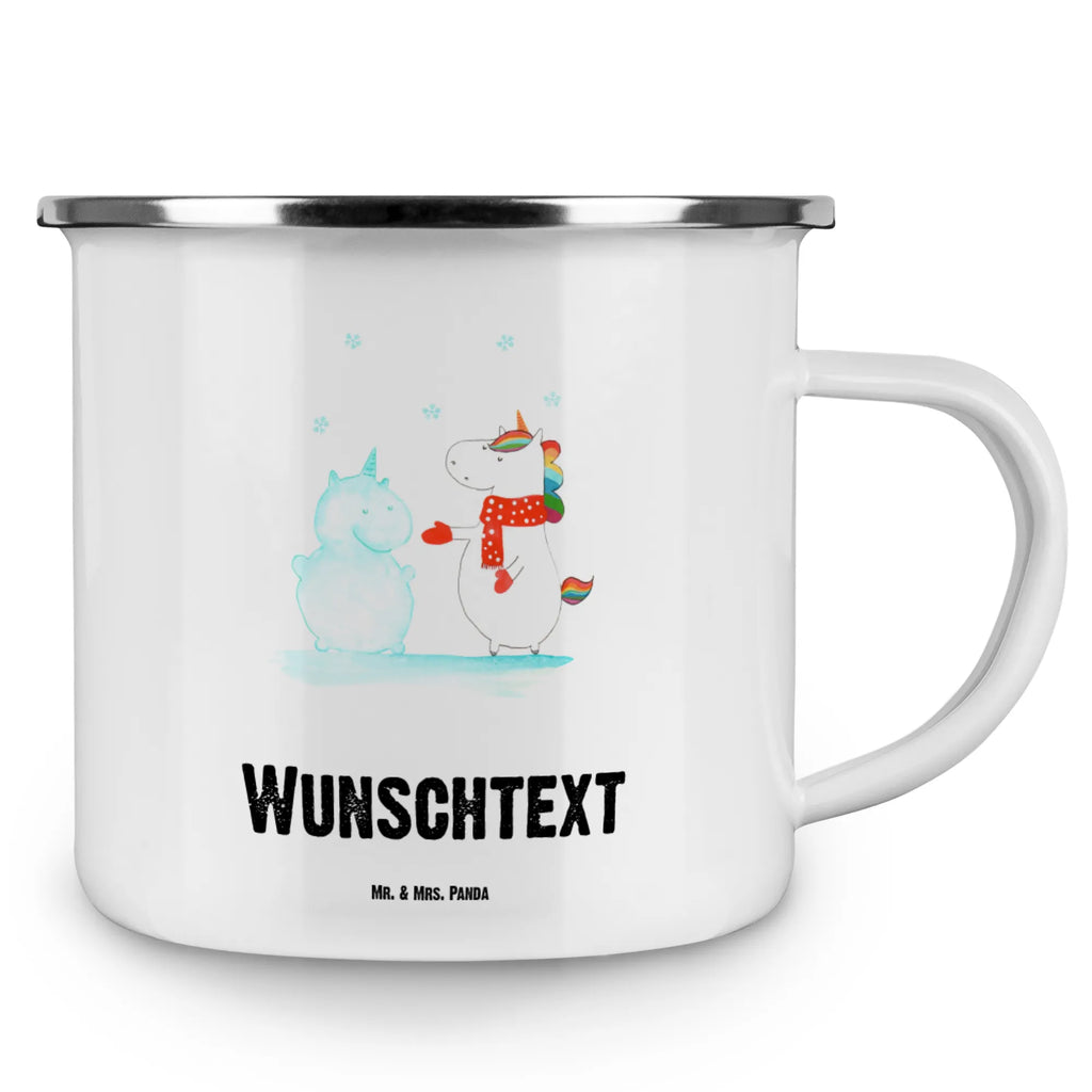 Personalised enamel cup unicorn snowman unicorn, unicorns, Gloves, Cake, Snowman, Christmas, Winter, present, winter gift, Snow, Unicorn, Cold, Christmas Motif, Cap, X-Mas