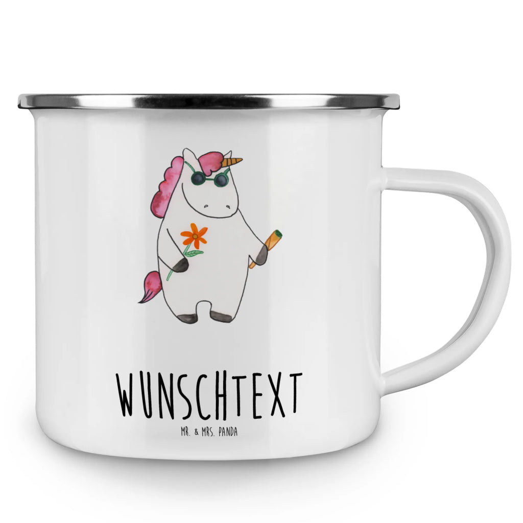 Personalised enamel cup unicorn Woodstock unicorn, unicorns, cigarette, fun, Unicorn, joint, smoking, smoke, woodstock, present friend, witty, birthday gift, alcohol, party, Funny