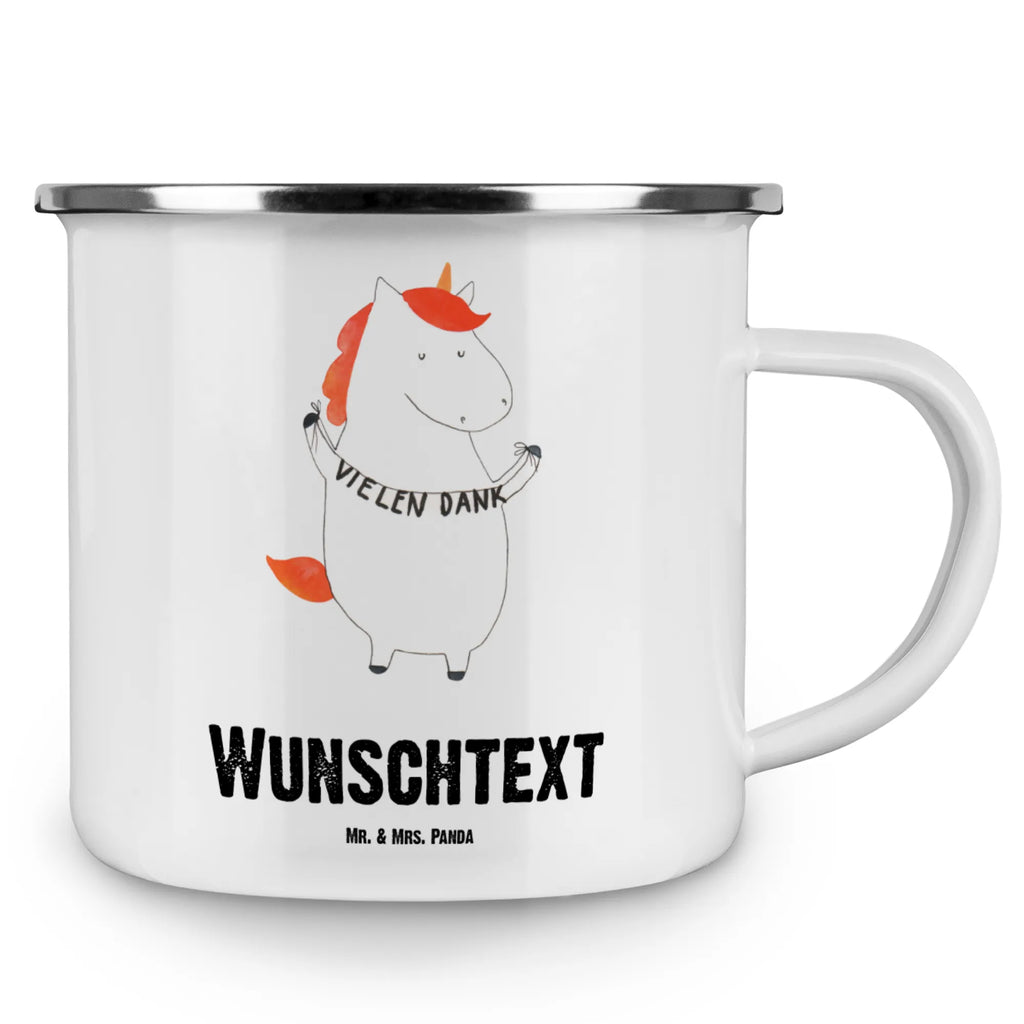 Personalisierte Emaille Tasse Einhorn Vielen Dank Emaille Tasse mit Namen, Campinggeschirr personalsisert, tasse selbst gestalten, personalisierte tassen, tassen bedrucken, Emaille Tasse personalisiert, personalisierte tasse, Campingtasse personalisiert, Namenstasse, tasse bedrucken, tasse mit namen, Campingtasse bedrucken, Einhorn, Einhörner, Einhorn Deko, Unicorn, Dankeschön, Danke, vielen Dank, Danksagung