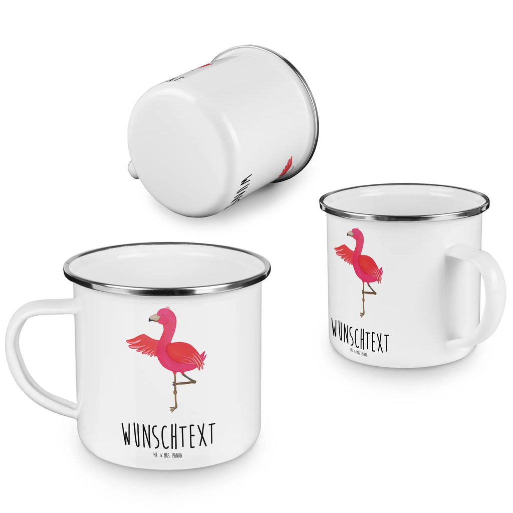 Personalisierte Emaille Tasse Flamingo Yoga personalisierte tasse, personalisierte tassen, Namenstasse, tasse selbst gestalten, tassen bedrucken, tasse mit namen, Campingtasse bedrucken, Emaille Tasse personalisiert, Campinggeschirr personalsisert, Emaille Tasse mit Namen, tasse bedrucken, Campingtasse personalisiert, Flamingo, Entspannung, Yoga-Übung, Tiefenentspannung, Namaste, Yoga, Ärger, Achtsamkeit, Aufregen, Vogel