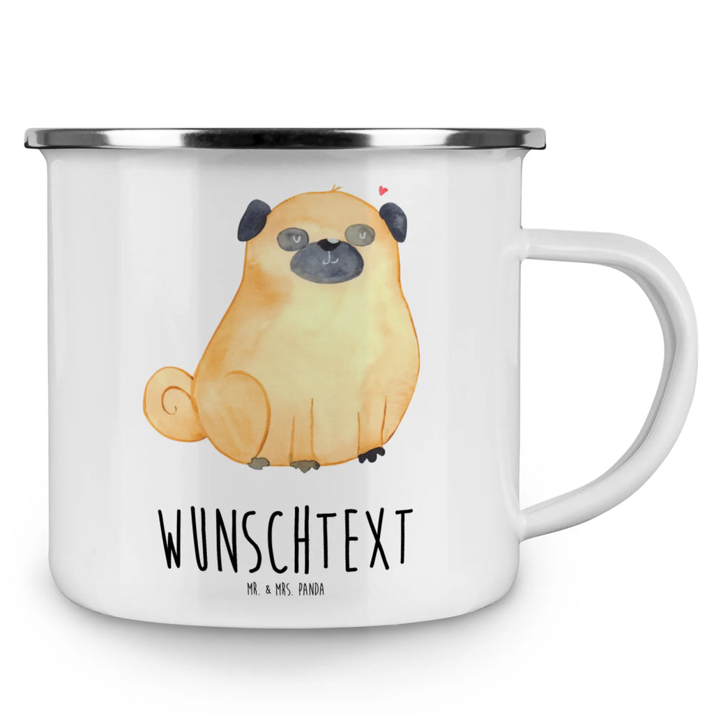 Personalised enamel cup Pug dog, mutt, hound, woof, dog mama, dog breed, love dogs, love for dogs, dog decorative items, bag with dog print, funny gifts for dog owners, what do you give a dog lover, Christmas gifts for dogs, gifts for dogs, dog sayings, Pug, dog love, love