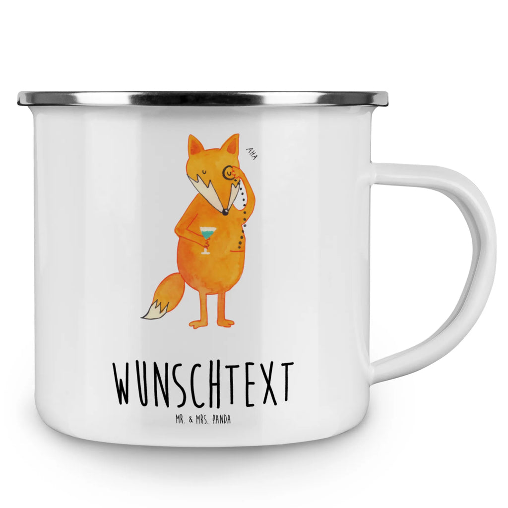 Personalised enamel cup Fox lord fox, foxes, forest wildlife, clever as a fox, animal lover, saying funny, words of consolation, problem solving, lovesickness gift, motivation saying