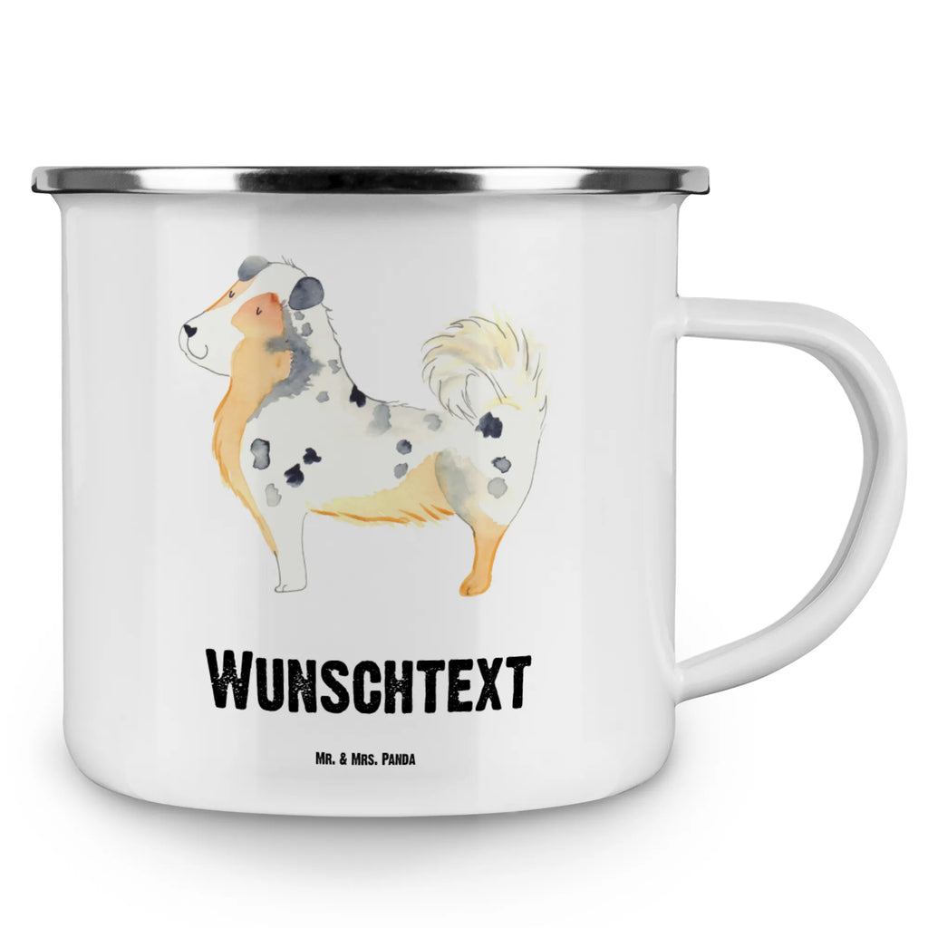 Personalised enamel cup Dog Australia Shepherd dog, mutt, hound, woof, dog mama, dog breed, love dogs, love for dogs, dog decorative items, bag with dog print, funny gifts for dog owners, what do you give a dog lover, Christmas gifts for dogs, gifts for dogs, dog sayings, Dog love, Sayings, Australia Shepherd, Dog, Family dog, Saying, Shepherd
