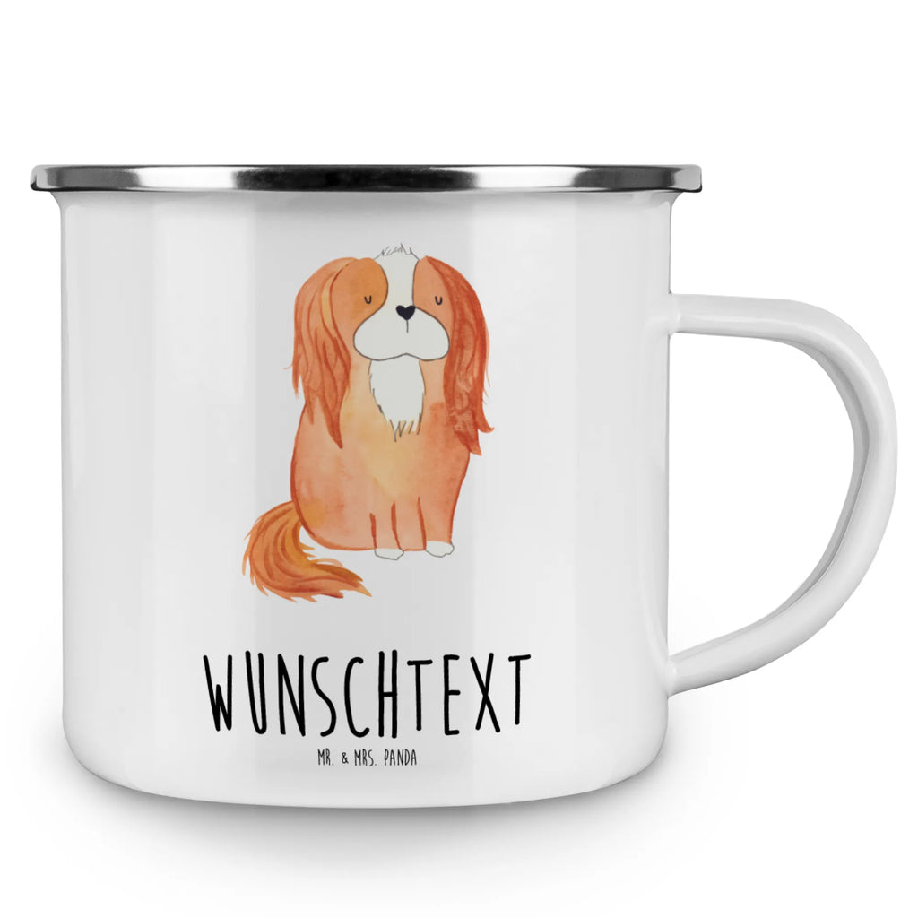 Spersonalizowany kubek emaliowany pies Cavalier King Charles Spaniel Pies, motyw psa, zwierzę domowe, rasa psa, miłośnik zwierząt, właściciel psa, powiedzenia