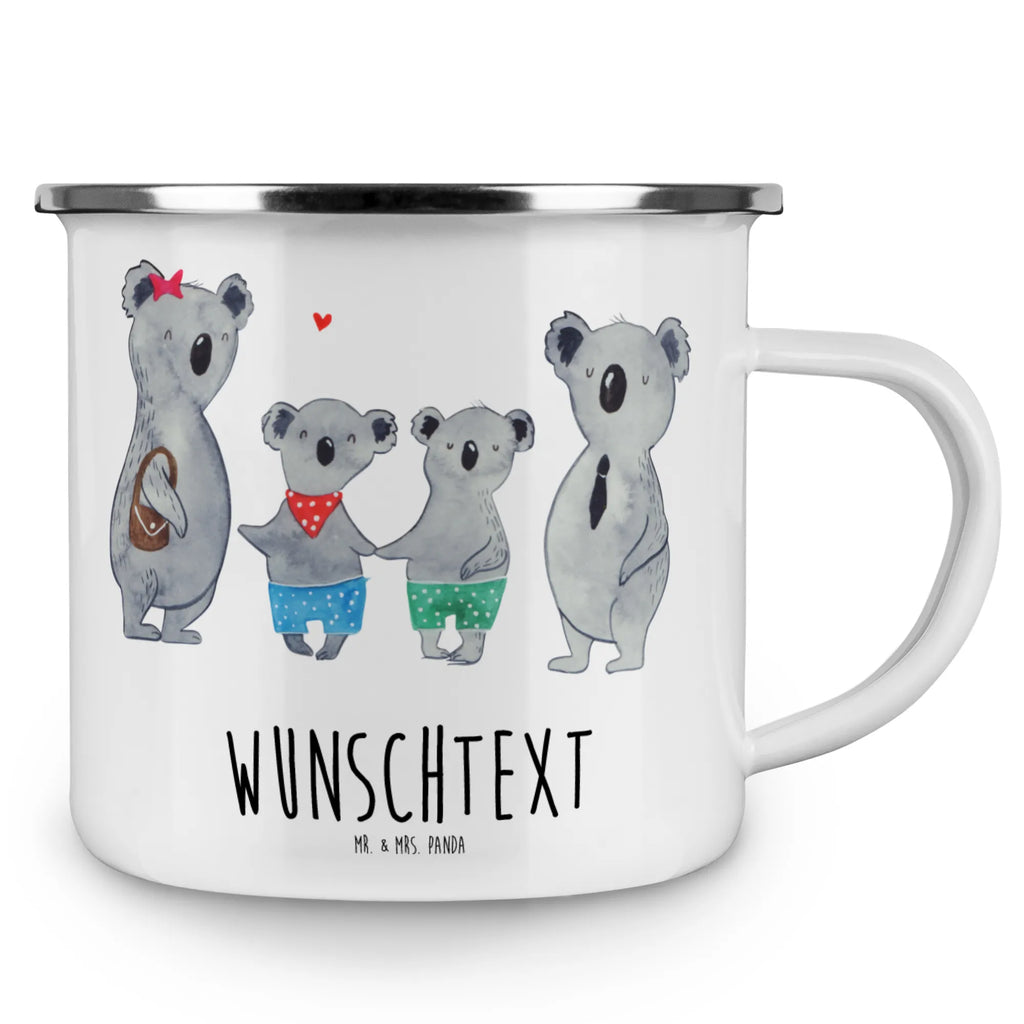 Personalised enamel cup Koala family with two kids Family, Father's Day, Mother's Day, brother, sister, Mom, Dad, family time, koala family, koala, best family, family life, family, favourite family, koala bear