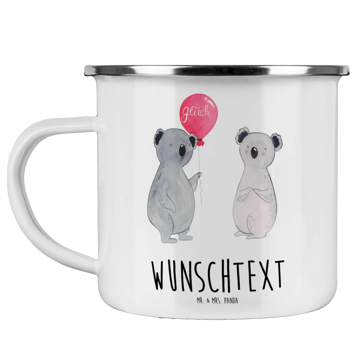 Personalised enamel cup Koala bear balloon Koala, birthday, party, koala, present, balloon