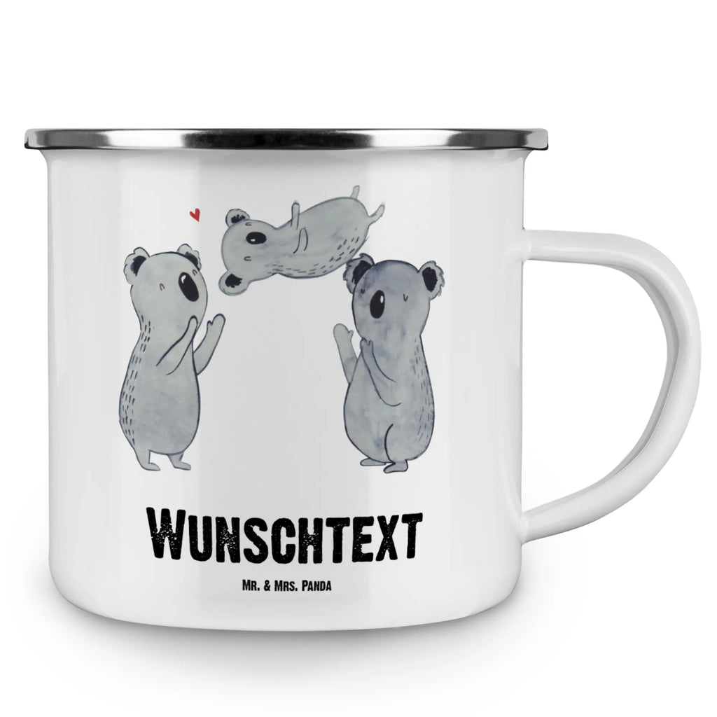 Spersonalizowany kubek emaliowany Koale Świętować Urodziny, prezent urodzinowy, prezent