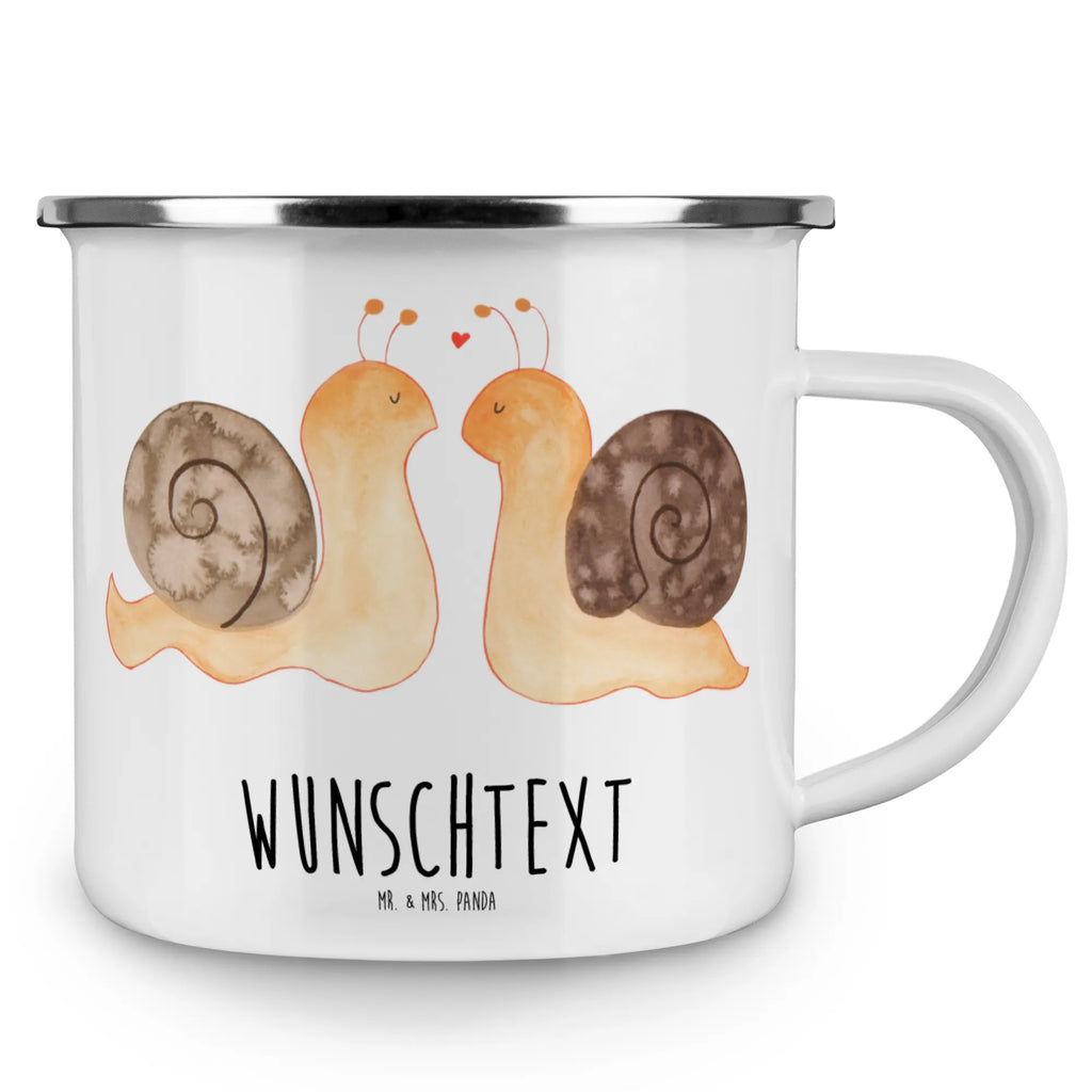 Personalised enamel cup Snails in love Love, Loving, Two, Together, Marriage, Engagement, Proposal of marriage, Love gift, gift for her, gift for him, anniversary gift