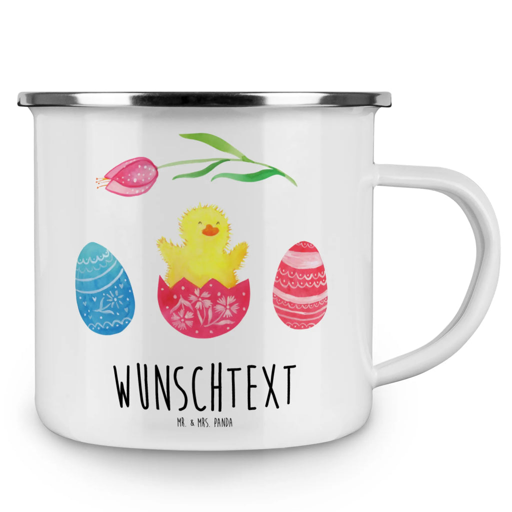 Personalised enamel cup chick Hatch Easter, Easter bunny, Easter eggs, best wishes, Easter greetings, Chicks, joy, egg, Easter egg, happy Easter, spring fever, greetings