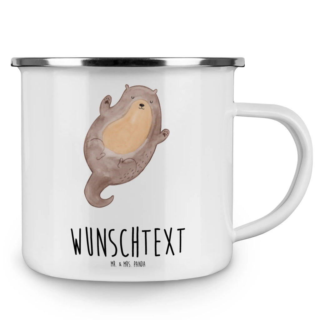 Spersonalizowany kubek emaliowany wydra Przytulić Kuna, wydra, morska wydra