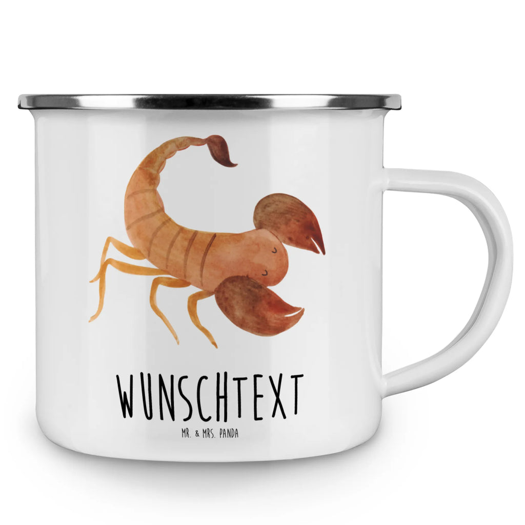 Spersonalizowany kubek emaliowany znak zodiaku Skorpion Znak zodiaku, gwiazdozbiór, horoskop, astrologia, ascendent