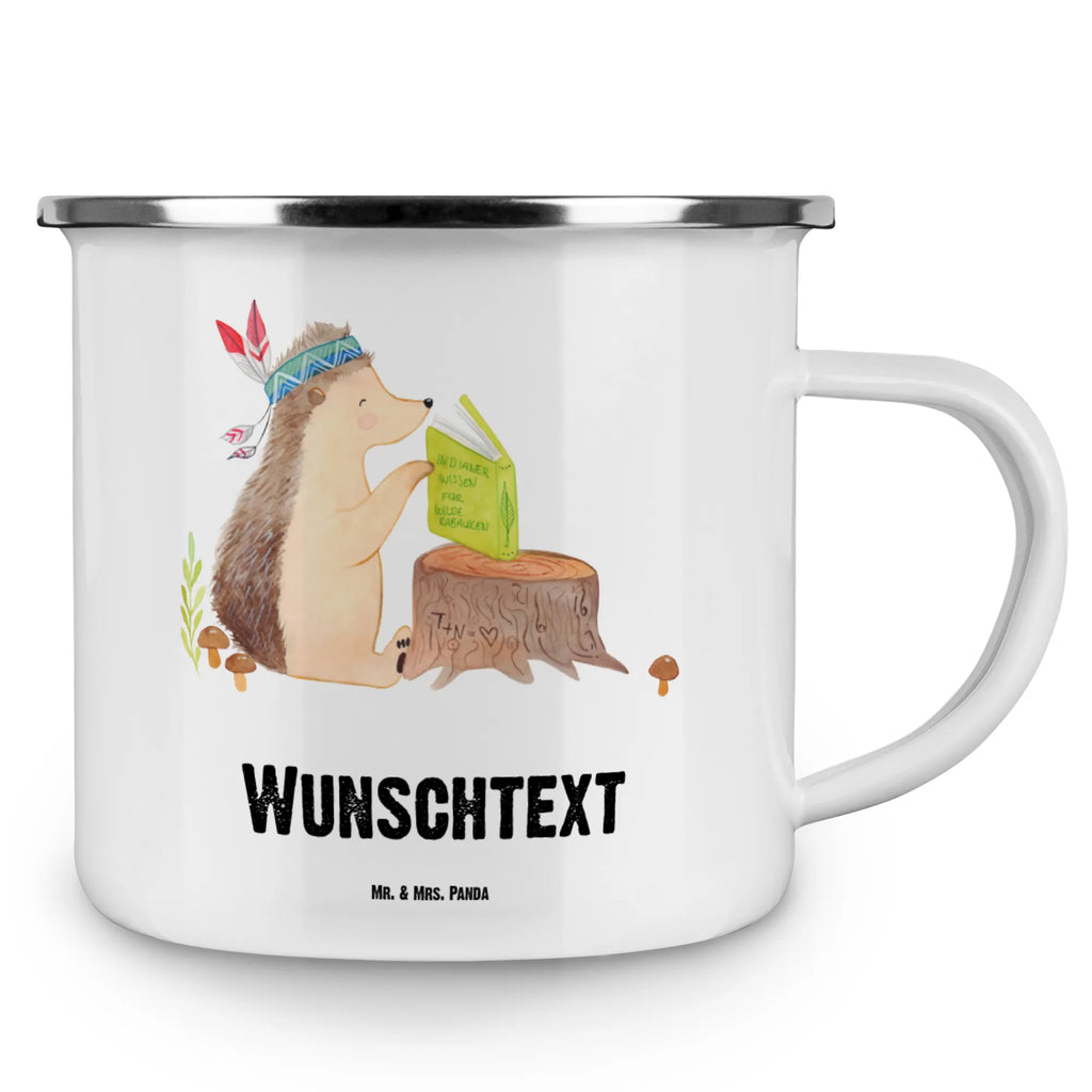 Personalisierte Emaille Tasse Igel Indianer Namenstasse, tasse mit namen, Campingtasse bedrucken, tasse bedrucken, Campinggeschirr personalsisert, Emaille Tasse personalisiert, Campingtasse personalisiert, tassen bedrucken, personalisierte tassen, personalisierte tasse, Emaille Tasse mit Namen, tasse selbst gestalten, Waldtiere, Tiere, Camping, Indianer, Abenteuer, Igel, Lagerfeuer