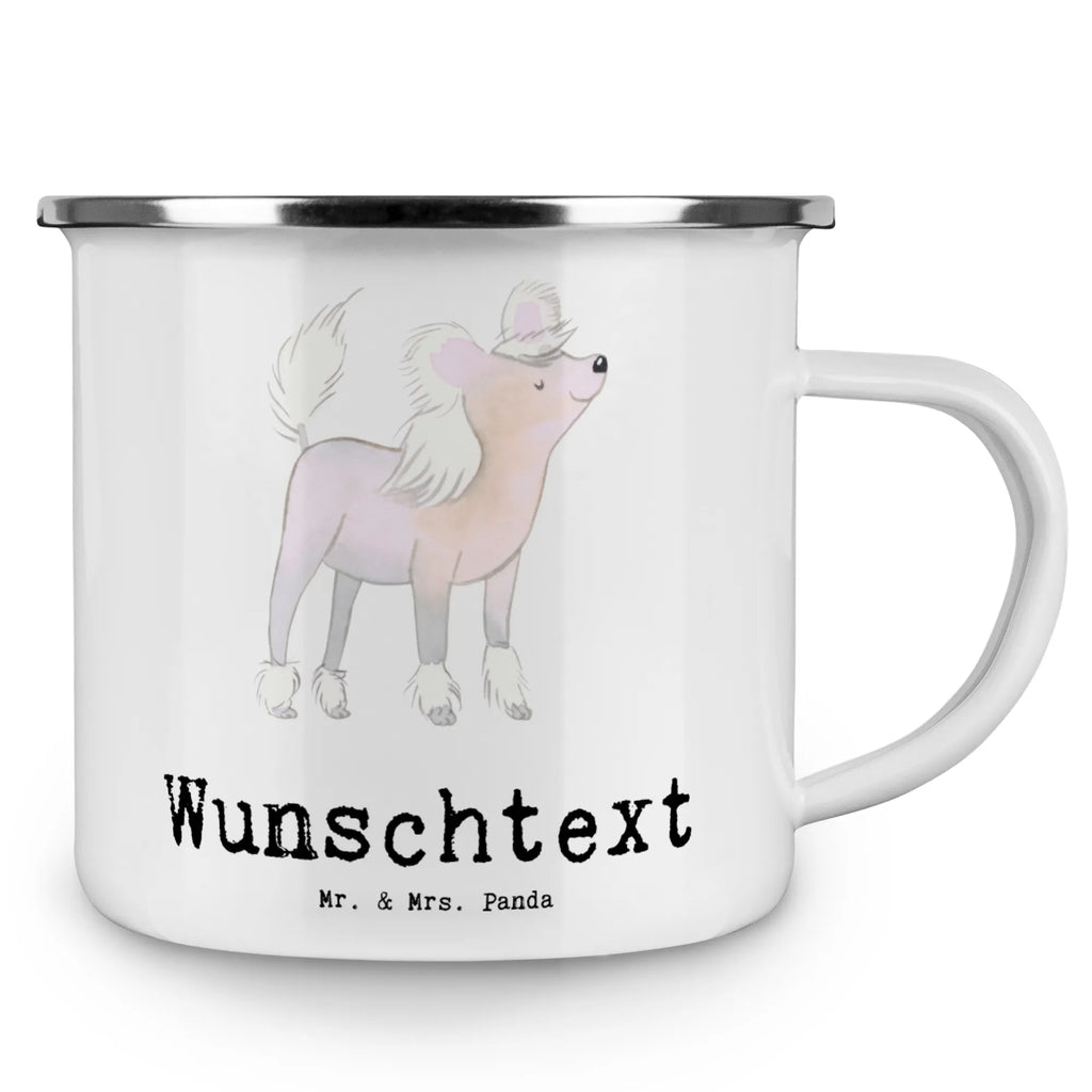 Personalised enamel cup Chinese Crested Dog Life Saver Dog, dog breed, purebred dog, dog owner, gift, animal lover, giving, puppy
