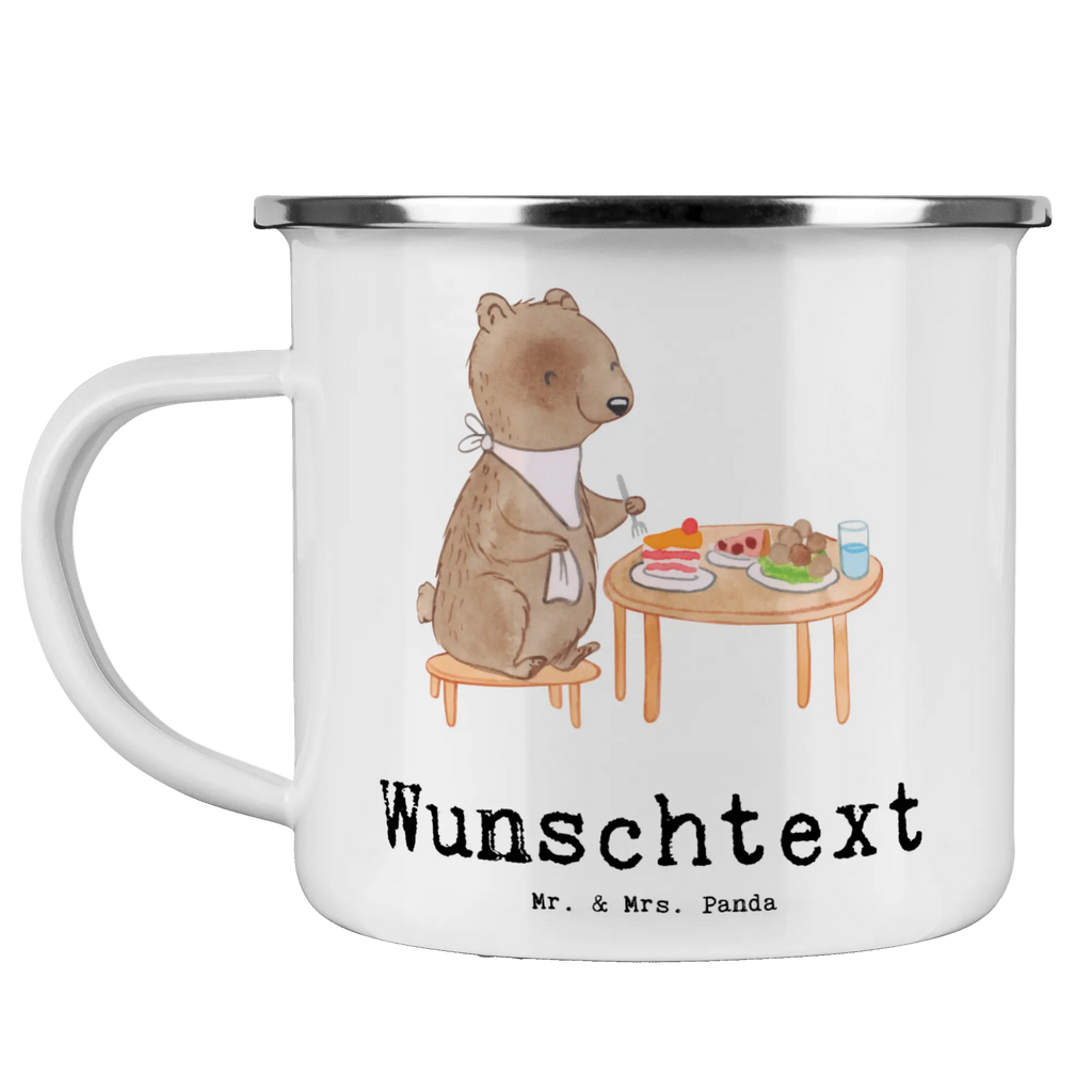 Personalisierte Emaille Tasse Bär Essen gehen personalisierte tasse, tasse mit namen, Namenstasse, personalisierte tassen, Emaille Tasse mit Namen, Emaille Tasse personalisiert, tassen bedrucken, tasse bedrucken, Campinggeschirr personalsisert, tasse selbst gestalten, Campingtasse personalisiert, Campingtasse bedrucken, Geschenk, Sport, Sportart, Hobby, Schenken, Danke, Dankeschön, Auszeichnung, Gewinn, Sportler, Restaurant, Restaurantbesuch, Essen gehen, Essen