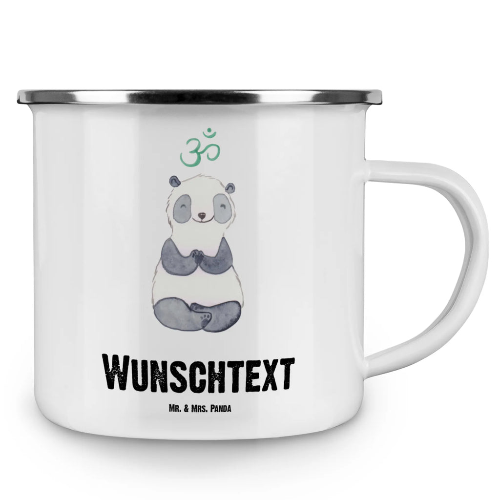 Personalisierte Emaille Tasse Panda Meditieren tassen bedrucken, Emaille Tasse personalisiert, Campingtasse bedrucken, Campinggeschirr personalsisert, tasse bedrucken, Namenstasse, Campingtasse personalisiert, personalisierte tasse, tasse mit namen, tasse selbst gestalten, Emaille Tasse mit Namen, personalisierte tassen, Geschenk, Sport, Sportart, Hobby, Schenken, Danke, Dankeschön, Auszeichnung, Gewinn, Sportler, Meditationskurs, Meditieren, Meditation
