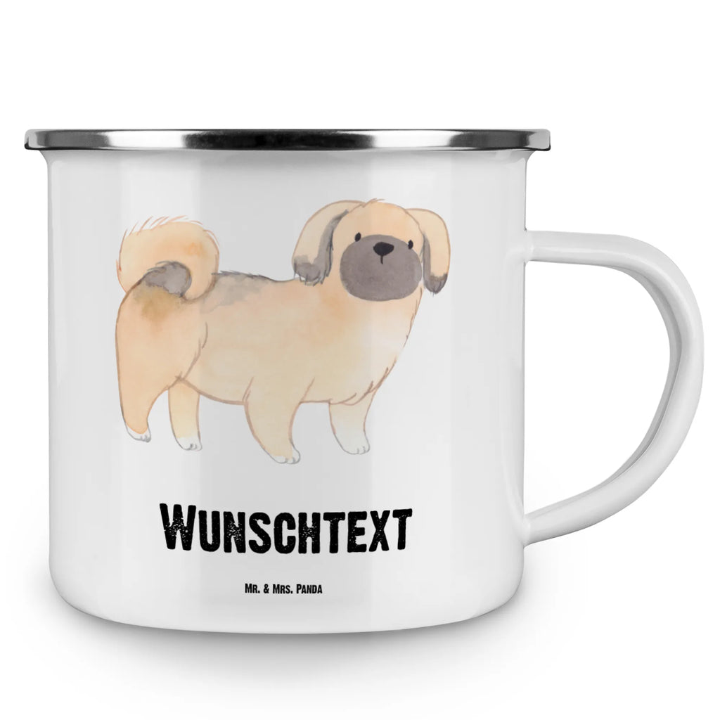 Personalised enamel cup Pekingese Lifesaver Dog, dog breed, purebred dog, dog owner, gift, animal lover, giving, puppy
