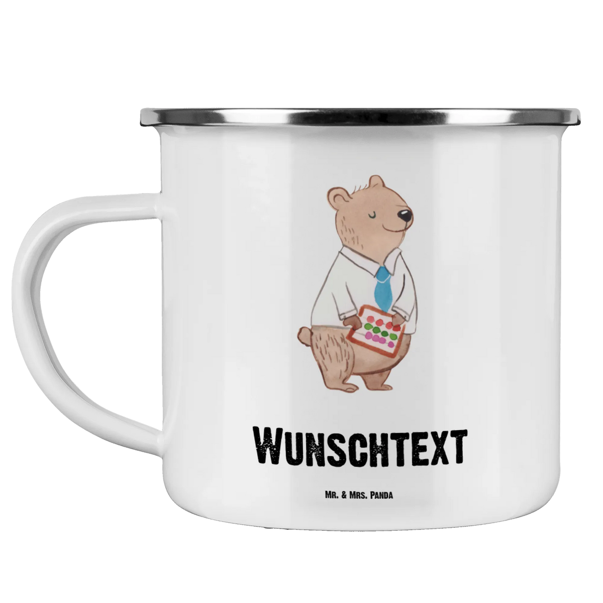 Personalised enamel cup bank employee heart gift, gift idea, best, farewell gift, passing exam, anniversary, retirement, promotion, job start, sayings, funny, profession