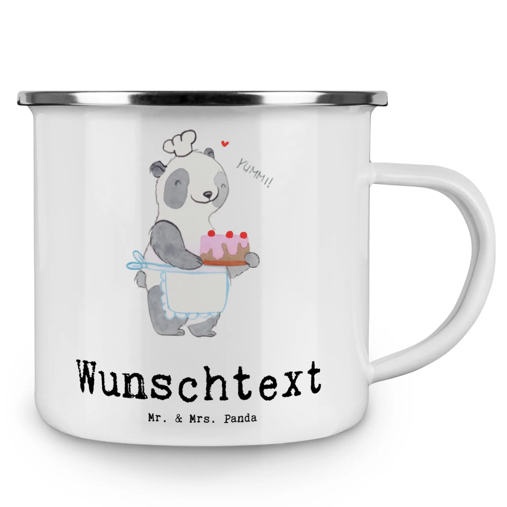 Personalisierte Emaille Tasse Panda Backen personalisierte tasse, tasse bedrucken, personalisierte tassen, Campinggeschirr personalsisert, tasse mit namen, Namenstasse, Emaille Tasse personalisiert, tasse selbst gestalten, Emaille Tasse mit Namen, tassen bedrucken, Campingtasse bedrucken, Campingtasse personalisiert, Geschenk, Sport, Sportart, Hobby, Schenken, Danke, Dankeschön, Auszeichnung, Gewinn, Sportler, Hobbybäcker, Kuchen backen, backen