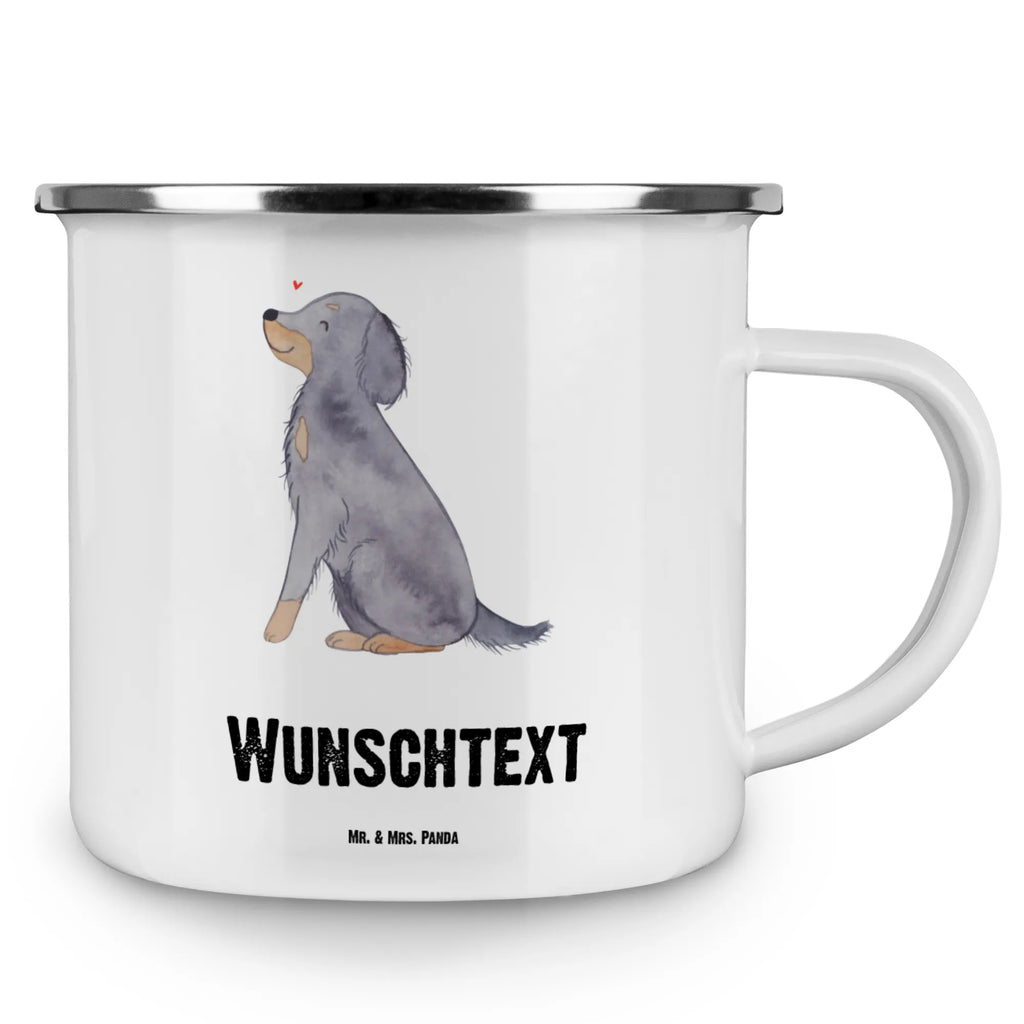 Personalisierte Emaille Tasse Gordon Setter Lebensretter tassen bedrucken, Emaille Tasse mit Namen, Namenstasse, Campingtasse bedrucken, tasse bedrucken, Emaille Tasse personalisiert, tasse mit namen, Campingtasse personalisiert, personalisierte tasse, tasse selbst gestalten, personalisierte tassen, Campinggeschirr personalsisert, Hund, Hunderasse, Rassehund, Hundebesitzer, Geschenk, Tierfreund, Schenken, Welpe, Jagdhund, Gordon Shetter
