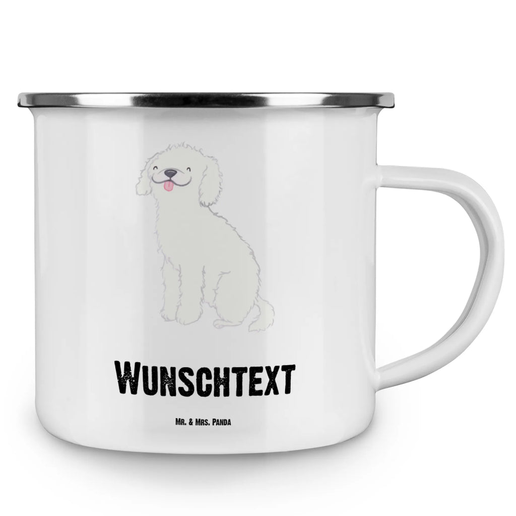 Personalised enamel cup Miniature Poodle Lifesaver Dog, dog breed, purebred dog, dog owner, gift, animal lover, giving, puppy