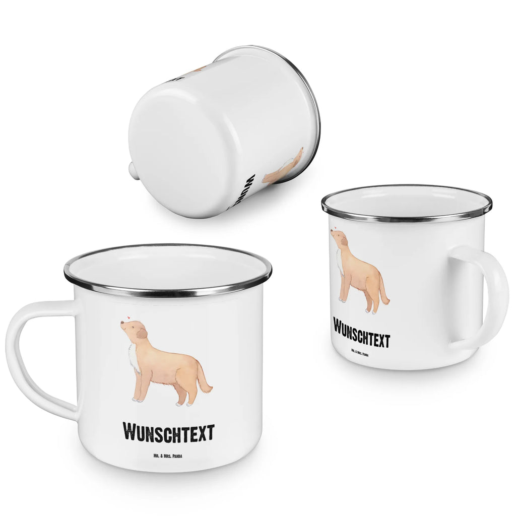Personalisierte Emaille Tasse Nova Scotia Duck Lebensretter Campinggeschirr personalsisert, tassen bedrucken, personalisierte tasse, personalisierte tassen, Campingtasse personalisiert, Emaille Tasse mit Namen, tasse mit namen, Campingtasse bedrucken, tasse bedrucken, Emaille Tasse personalisiert, Namenstasse, tasse selbst gestalten, Hund, Hunderasse, Rassehund, Hundebesitzer, Geschenk, Tierfreund, Schenken, Welpe, Nova Scotia Duck Tolling Retriever, Retriever