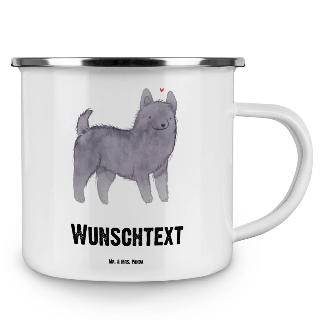 Personalised enamel cup Schipperke Lifesaver Dog, dog breed, purebred dog, dog owner, gift, animal lover, giving, puppy