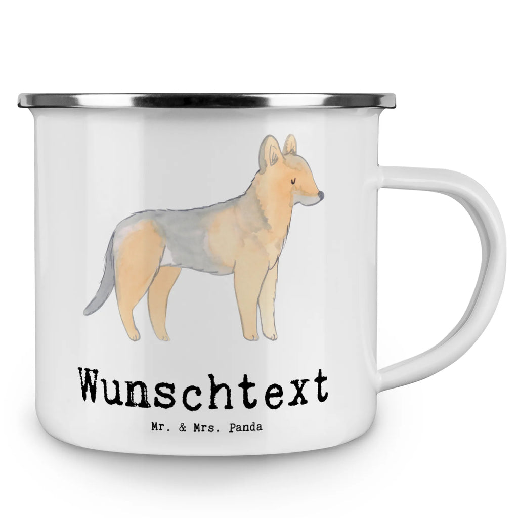 Personalised enamel cup German Shepherd Lifesaver Dog, dog breed, purebred dog, dog owner, gift, animal lover, giving, puppy