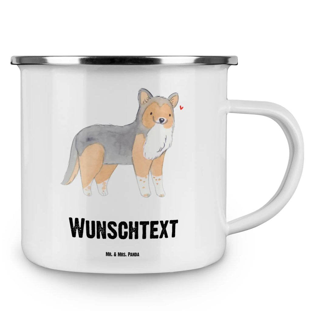 Personalised enamel cup Shetland Sheepdog Lifesaver Dog, dog breed, purebred dog, dog owner, gift, animal lover, giving, puppy