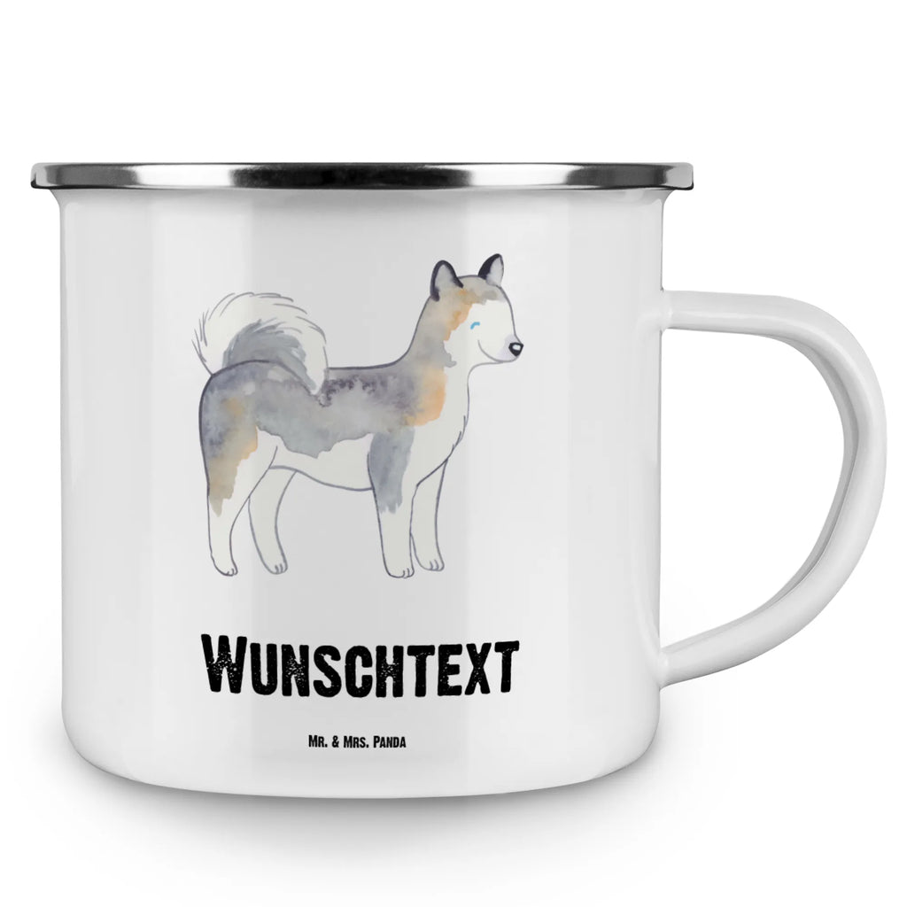 Personalised enamel cup Siberian Husky Lifesaver Dog, dog breed, purebred dog, dog owner, gift, animal lover, giving, puppy