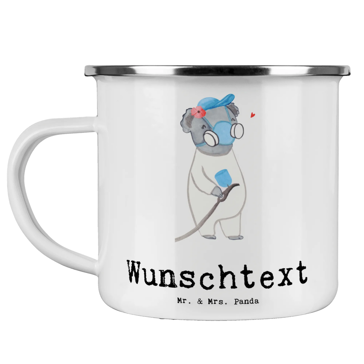 Personalised enamel cup Painter heart gift, gift idea, best, farewell gift, passing exam, anniversary, retirement, promotion, job start, sayings, funny, profession