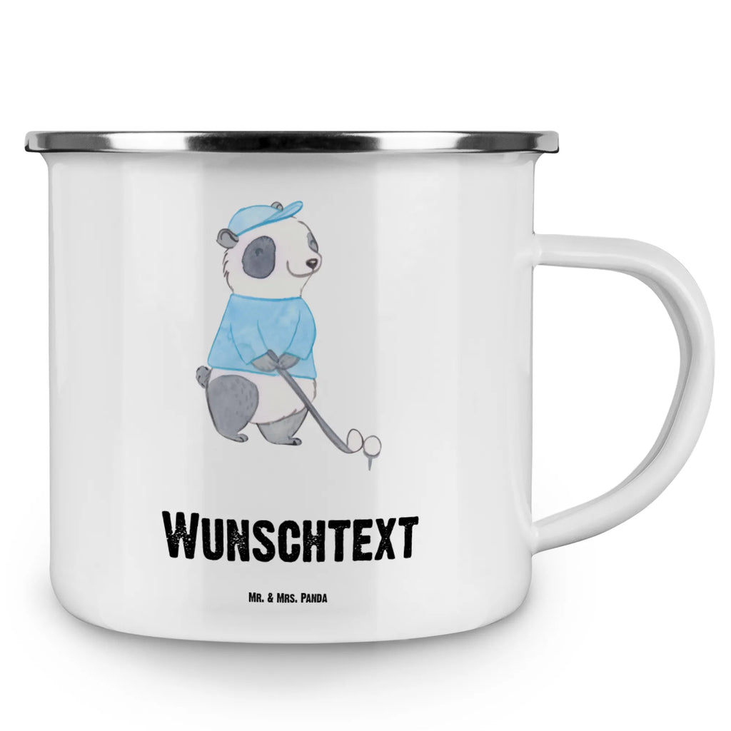 Personalisierte Emaille Tasse Panda Golfen Namenstasse, personalisierte tasse, personalisierte tassen, Campinggeschirr personalsisert, tasse mit namen, tasse selbst gestalten, tassen bedrucken, Campingtasse bedrucken, Emaille Tasse mit Namen, Emaille Tasse personalisiert, tasse bedrucken, Campingtasse personalisiert, Geschenk, Sport, Sportart, Hobby, Schenken, Danke, Dankeschön, Auszeichnung, Gewinn, Sportler, Golf spielen, Golfplatz, Golf Verein, Golfturnier, Golfen